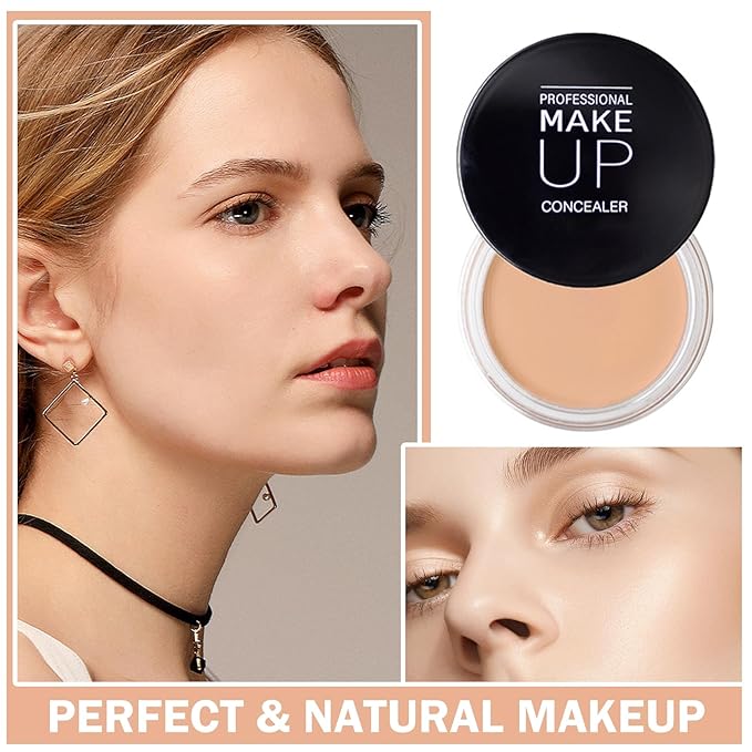 Under Eye Concealer for Dark Circles Color Corrector Pro Full Coverage Concealer de oieras Long-lasting Cover up Makeup -02 LIGHT CREAM