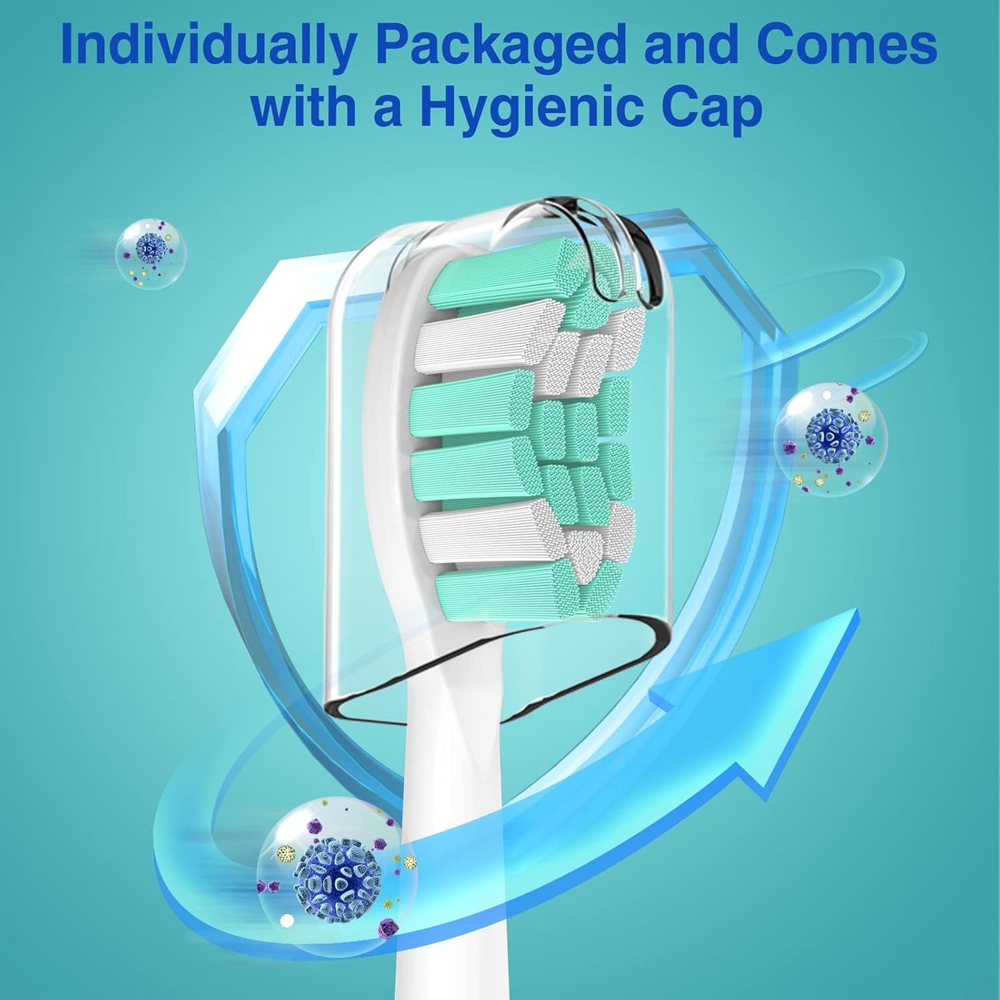 Replacement Toothbrush Heads for Philips Sonicare Plaque Control ProtectiveClean C2 C3 C1 W G2 4100 5100 6100 Electric Toothbrush HX9024,10 Pack Sonic Electric Toothbrush Brush Heads