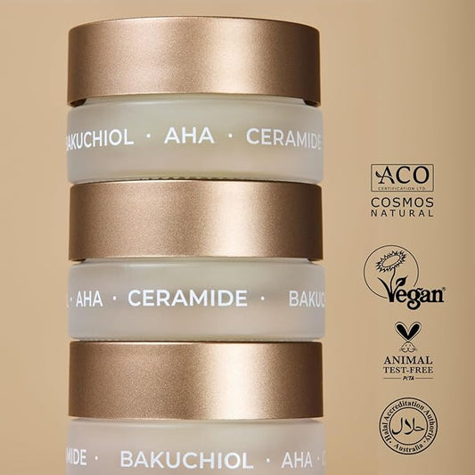 INIKA Organic Lip Mask | Bakuchiol + AHA + Prickly Pear, Exfoliates, Smooths Fine Lines, Nourishes Lips. Overnight Reparative Treatment for Plump, Supple & Soft Lips. Natural & Vegan Ingredients 8mL