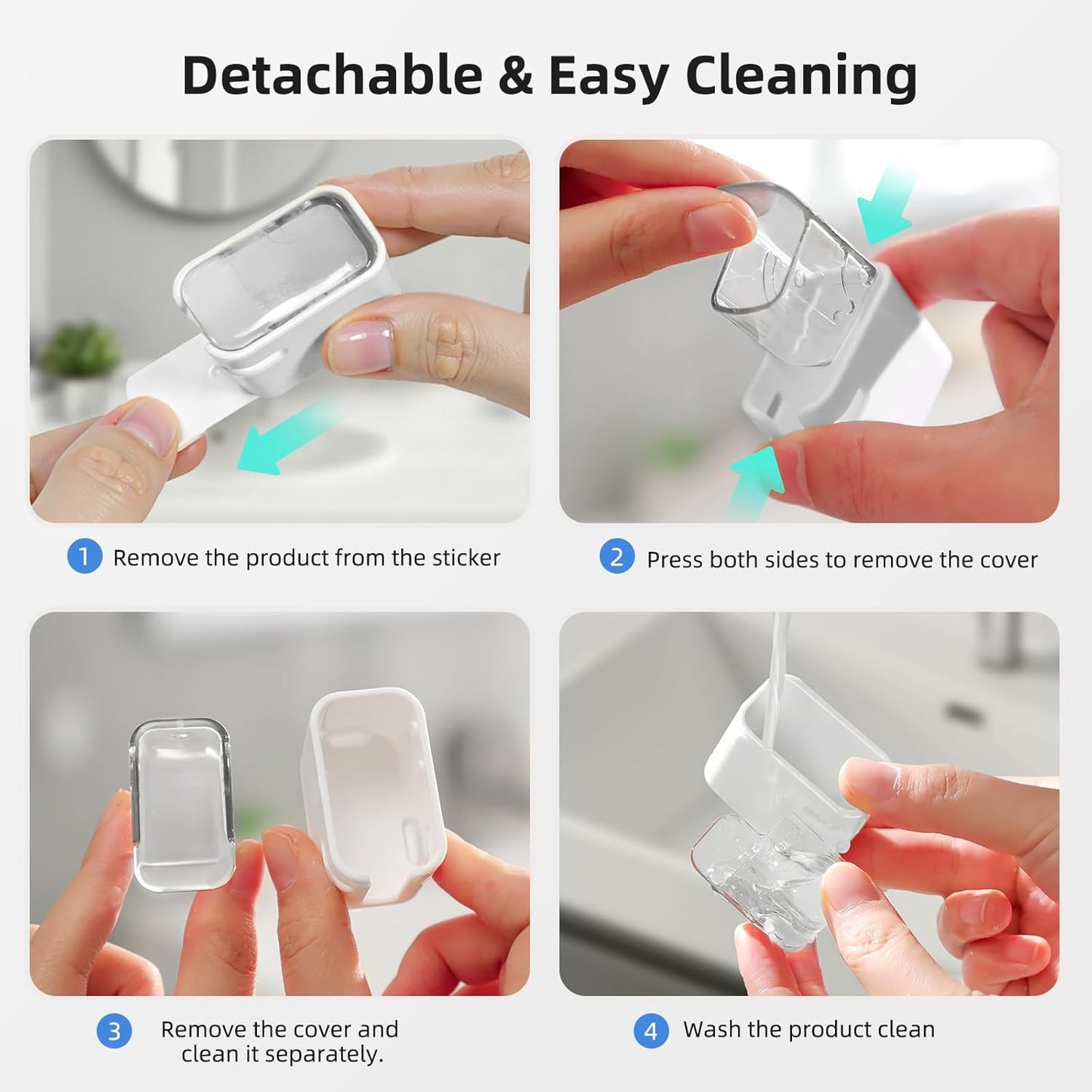 Travel Toothbrush Head Cover 2PCS, Electric Toothbrush Covers Caps, Ventilated Toothbrush Protectors Caps for Travel, Camping, Bathroom, Business, Clear