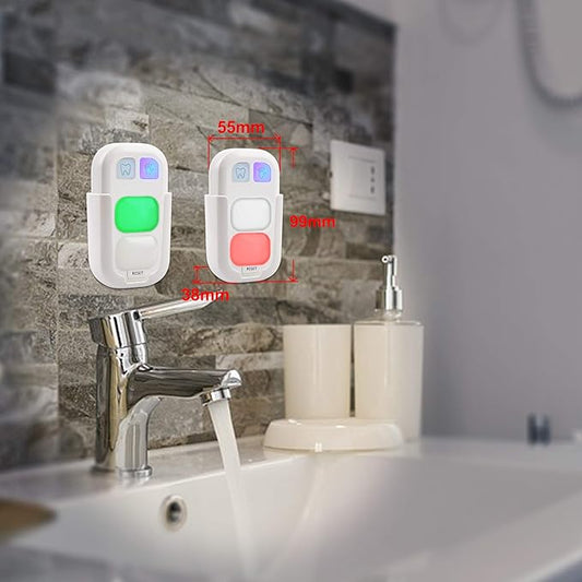 Timer Luxsway, 2 Minutes Teeth Brush Timer and 20 Seconds Hand Wash for Kids Training Coach, Wireless Battery Powered Indicator Light 2Pack