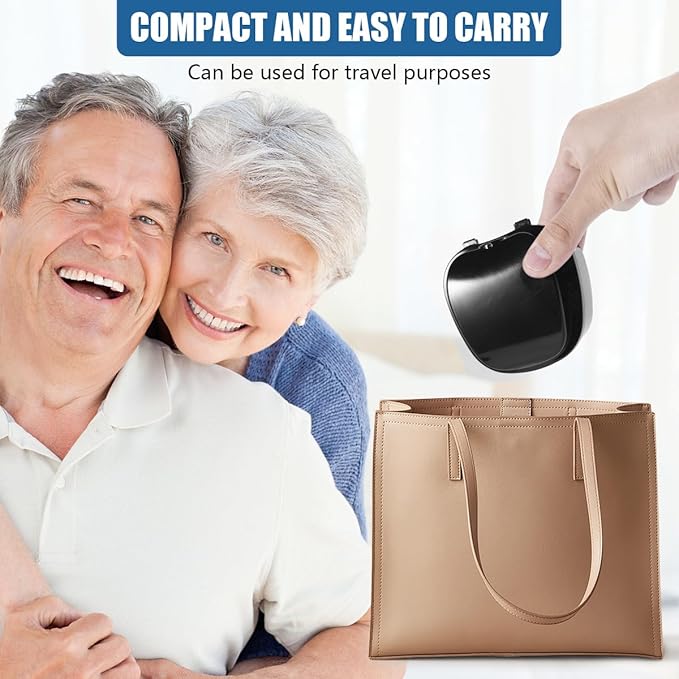 2 Pack Colors Denture Bath Case Cup Box Holder Storage Soak Container with Strainer Basket for Travel Cleaning (White and Black)