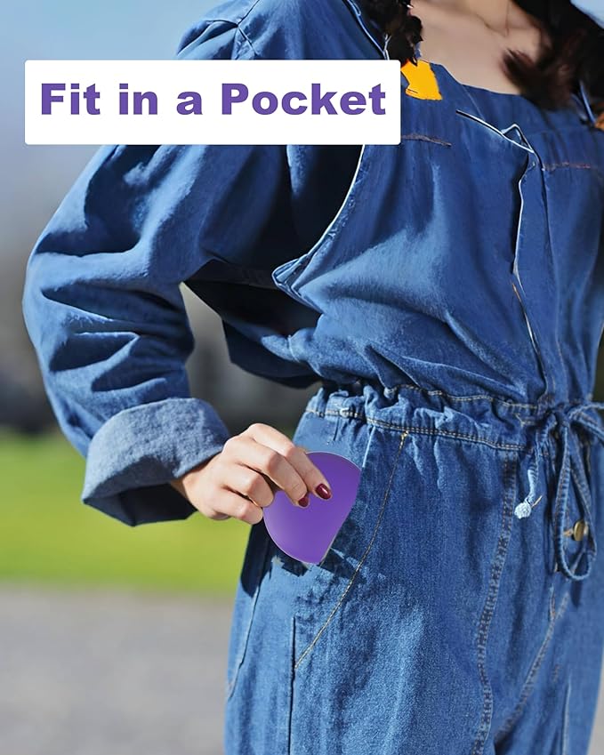 2 Pack Retainer Case with Mirror Kits, Aligner Case Compatible with Invisalign, Slim Night Guard Cases with Aligner Removal Tool, Brush and Chew, Purple