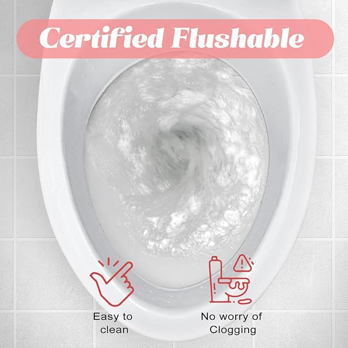 200 Feminine Wipes Flushable Travel Individually Wrapped,Travel Wipes for Women,Feminine Care Wet Wipes Travel Size Vaginal Wipes for Adult, Girl and Homeless