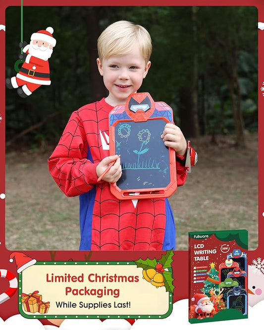 LCD Writing Tablet for Kids 10 Inch Spider Hero for Toddler 3 4 5 6 7 8 - Paint, Doodle Board, Drawing Pad - Travel Toys, Road Trip Car Activities, Birthday Christmas Gift Boys & Man