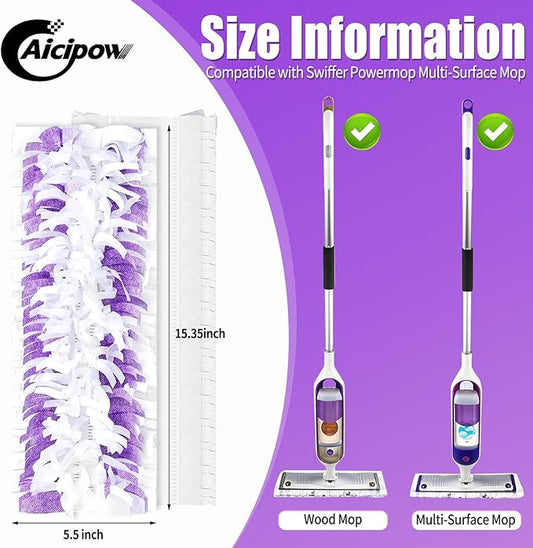 20 Count Disposable Pads Replacement for Swiffer Power Mop Pads, Fit for Swiffer Power Mop, Compatible with Swiffer Power Mop Refills, Multi-Surface Mop and PowerMop Wood Mop Floor