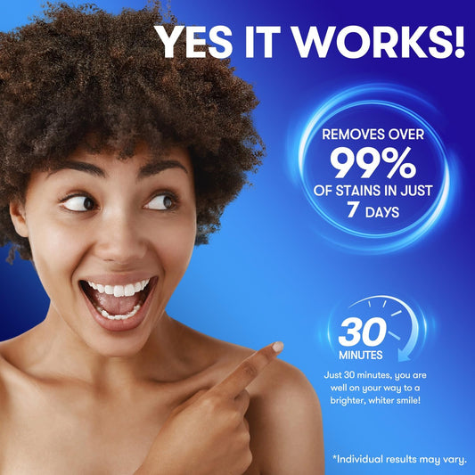 MySmile Teeth Whitening Strips, Hydroxyapatite-Infuse White Strips, Non-Sensitive Teeth Whitening with Soothing Natural Ingredients, Enamel-Safe, Residue-Free, Non-Slip, 14 Treatments Kit (28 Count)