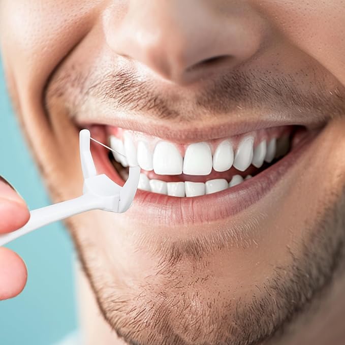 RioRand Ultraclean Access Flosser Refill Heads, Deep Clean Teeth, Protect Teeth and Gums PFAS Free, Compatible with Listerine Ultraclean Access Flosser 60 PCS (Pack of 1)