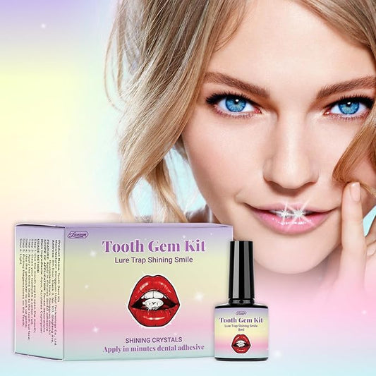 Tpyag Tooth Gem Kit, DIY Crystals Jewelry Kit Teeth Gems Kit, Professional Fashionable Tooth Gems Kit for Teeth, Teeth Jewelry Starter kit, Safe & Easy Application - Long Lasting Sparkle