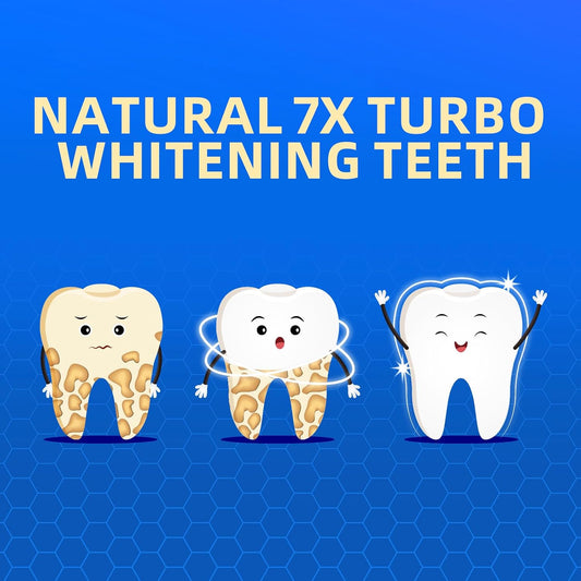3-Pack 7X Turbo Whitening 18% Nano Hydroxyapatite Bee Wasp Venom Toothpaste for Remineralizing Enamel Repair,Sensitive Relief,Anti-Gingivitis,Anti-Cavity,Anti-Plaque -150 MIN Fresh Breath