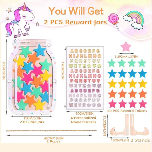 Magnetic Reward Jar,Personalized Reward Jar,Classroom Reward Jar,Kids Reward Jar