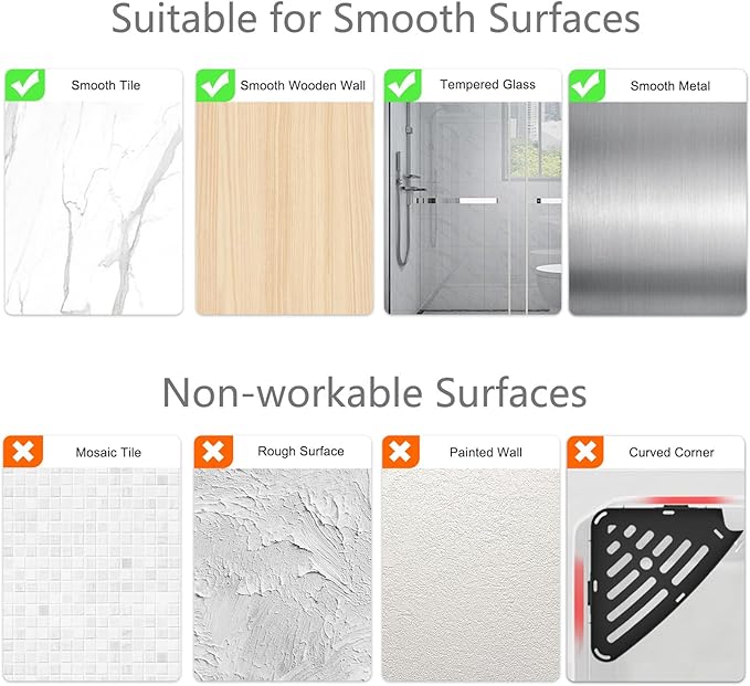 Sotfamily Shower Caddy Corner, 2 Pack Adhesive Corner Shower Shelves for Bathroom Organizers and Storage, Rust Free Plastic Rack for Bathroom Accessories & Decor, Black