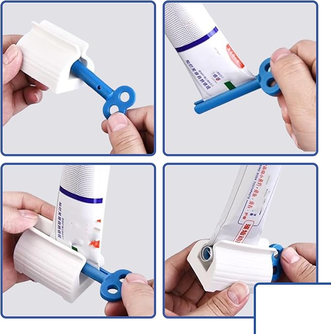 Antiplaque & Whitening Toothpaste, Peppermint, Fluoride-Free ā 4 Pack (4.5 oz Each, 18 oz Total) ā Natural Whitening with Zinc & Xylitol + Free Toothpaste Squeezer Gift