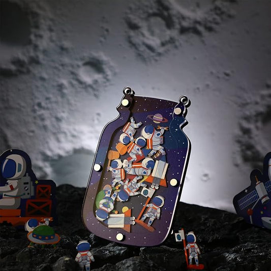 Qunclay Reward Jar for Kids Pot Training Reward Jar Classroom Incentive Good Behavior Responsibility Chart for Christmas Boys Girls Gift(Astronaut Style)