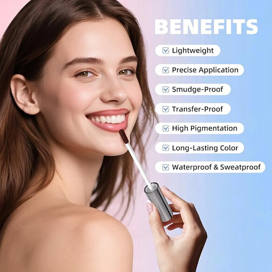 KIMUSE Peel Off Lip Stain Trio - Long - Lasting, Vitamin E Infused, Matte Finish Lip Makeup Set for All Skin Types, Transfer-Proof & Smudge-Resistant, Vegan & Cruelty Free