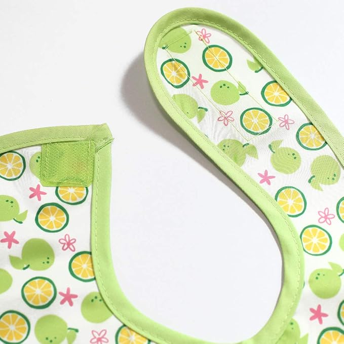 Full Coverage Waterproof Feeding Bib for Toddlers – Extra Long Apron Bib for Mealtime, Self-Feeding, High Chairn