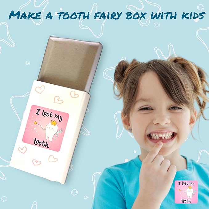 I Lost a Tooth Stickers for Kids School - 120 Tooth Fairy Stickers for Kids, Dental Stickers, Classroom Must Haves
