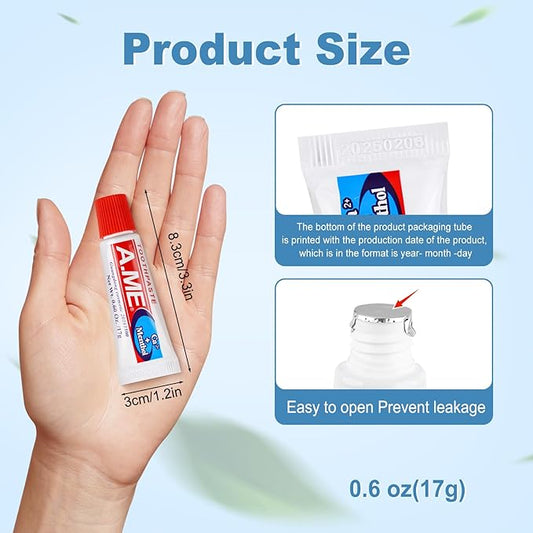 Toothpaste Bulk Travel Size, Disposable Small Travel Portable Mini Compact Pocket Size Toothpaste for Bad Breath, Vacation/Hotel/Camping Shelter/Homeless/Nursing Home/Charity 0.6 oz/ 17g (200 Tubes)