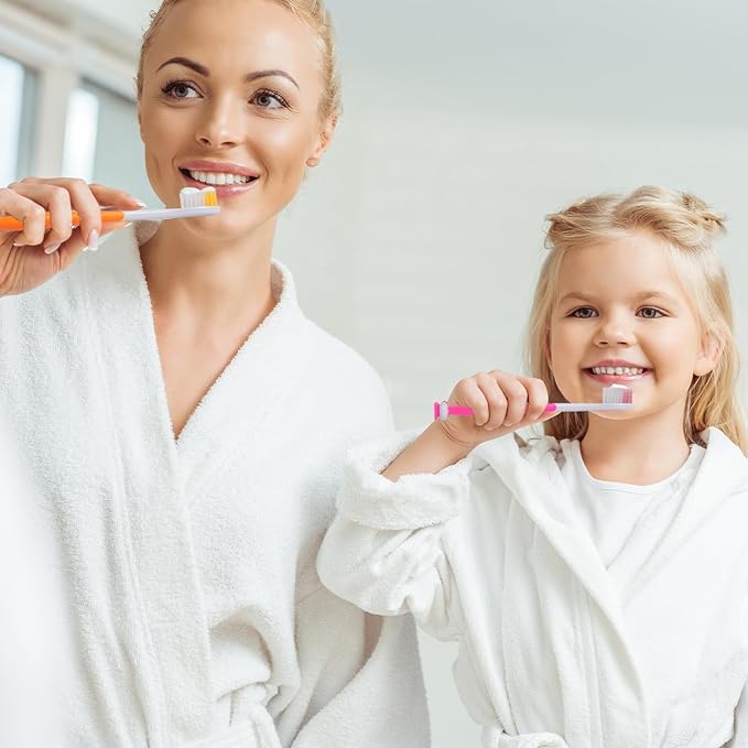 Newday 100 Pack Kids Toothbrush Bulk Soft Bristles Toddler Cute Toothbrush with Suction Cup, Includes Travel Covers, Individually Wrapped Toothbrushes for Kid Home School Daycare Camp (Shark)