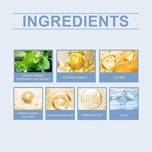 HydroxyapatiteToothpastes,7.5% hydroxyapatite Toothpaste,for Enamel Protection and Tooth Strengthening, Gentle Mint, Fresh Breath, Daily Use for Oral Health(2pcs)