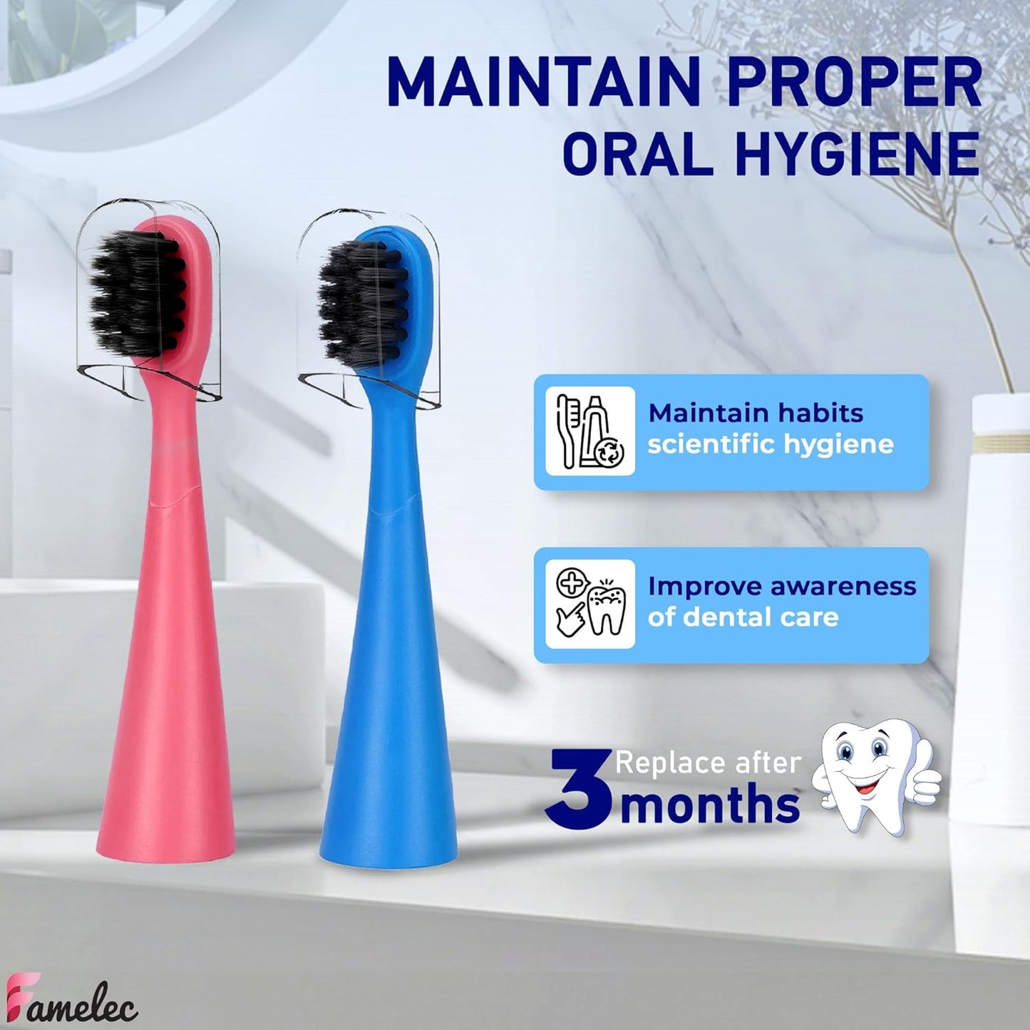 16 Pack Electric Toothbrush Heads for Burst Kids Replacement Heads, Ultra Soft Bristles for Deep Clean, Perfect Fit for Burst Kids Toothbrush Heads - Mix Color Pink/Green/Blue/Purple