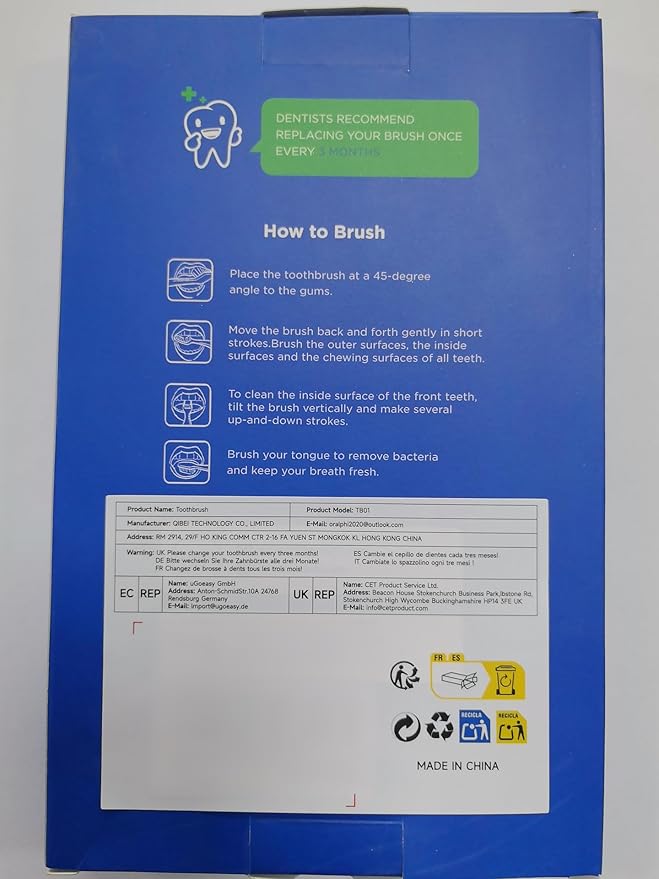 Soft Bristle Toothbrush, Micro Nano Flossing Toothbrushes with Multi-Layered Shaped Bristles for Whiten Teeth and Removes Plaque, Designed for Sensitive Teeth & Gums-Black Head