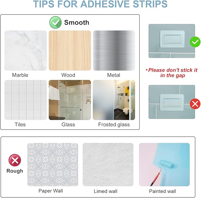 Toothbrush Holder Toothpaste Dispenser Wall Mounted with Cover, 4 Slots Electric Tooth Brush Storage Organizer with 2 Automatic Kids Toothpaste Squeezers for Shower Bathroom Blue, Self Adhesive