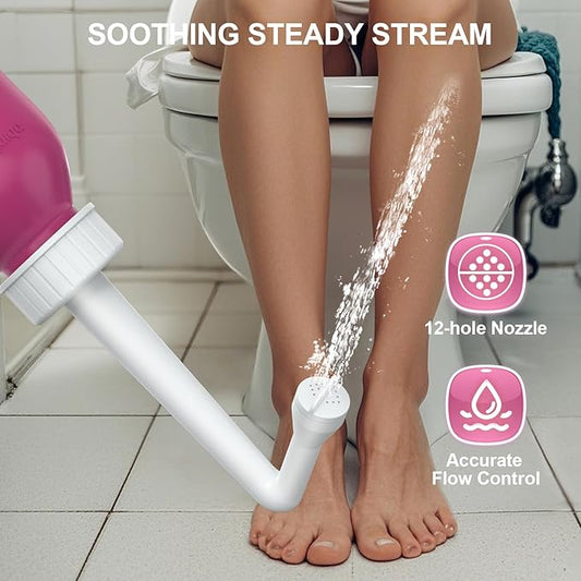 Peri Bottle for Postpartum Care, Perineal Bottle for New Mom Postpartum Essential, 10 Oz Upside Down Peri Bottle for Postpartum Recovery, Portable Bidet for Women