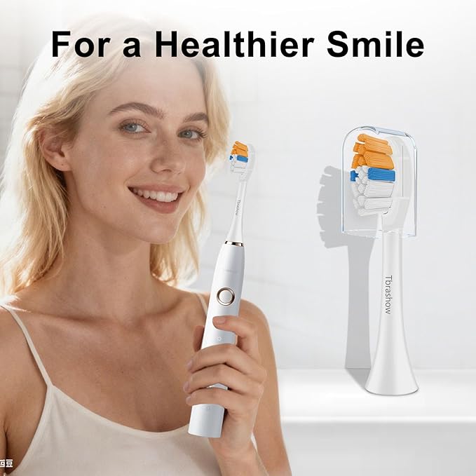 Replacement Toothbrush Heads for Sonicare Replacement Heads, Compatible with Phillips Sonicare Replacement Brush Head, Soft Dupont Bristles,Sensitive Gum Care, Advanced Plaque Removal, 8 Pack