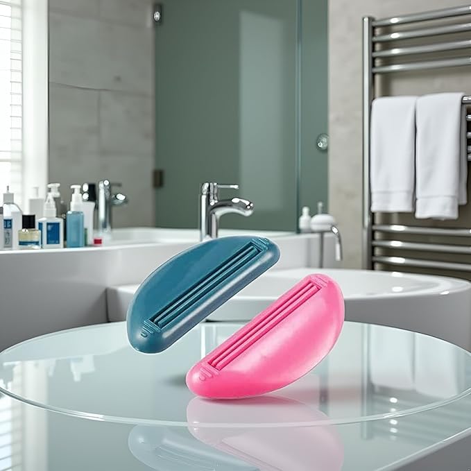 2Pcs Toothpaste Squeezer Squeeze Tooth Paste Tube Cosmetics Cleanser Extruder Clamps Toothpaste Dispenser Toothpaste Clip, Convenient and Attractive, Daily Living Tube Squeezing Aids