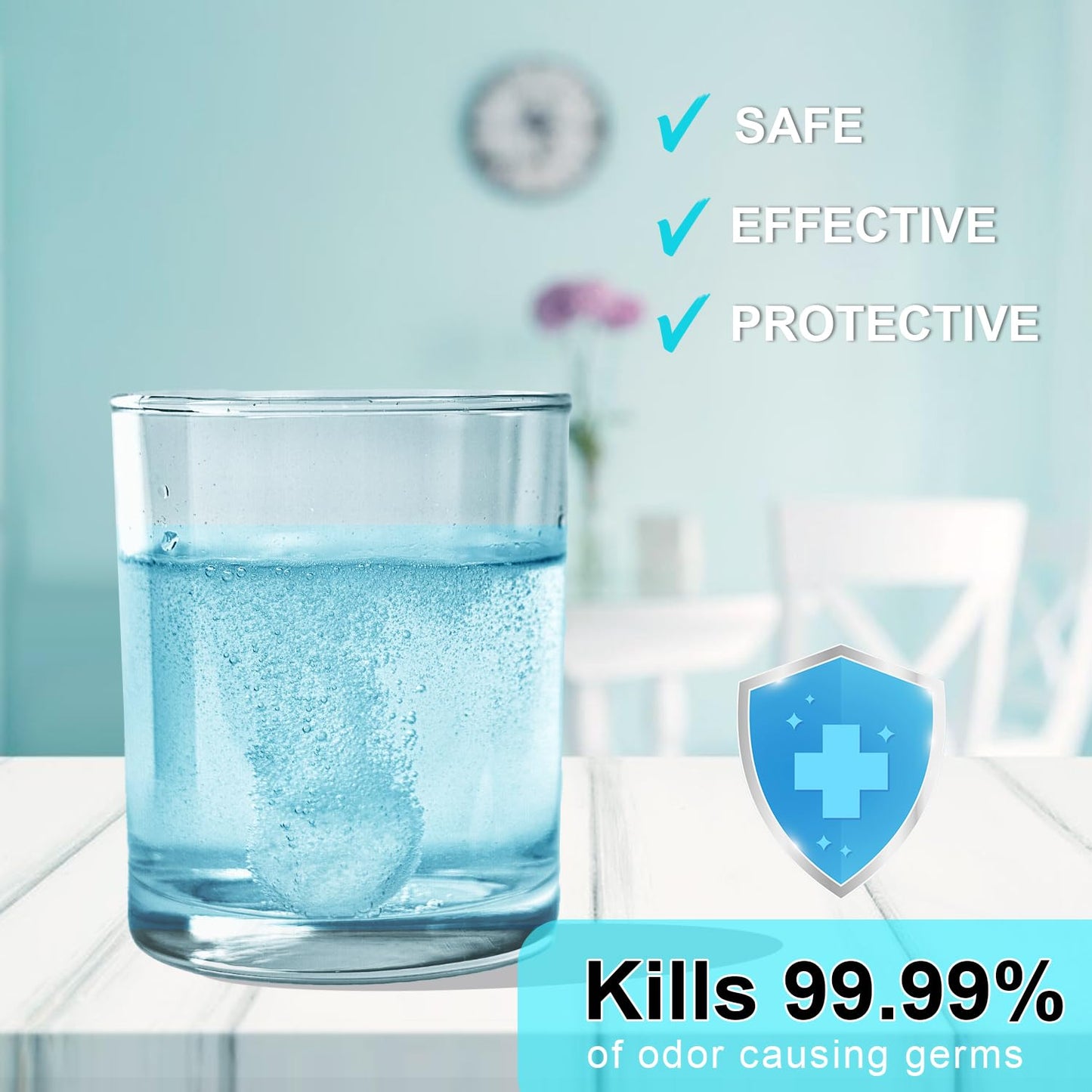 MySmile Ultrasonic Retainer Cleaner Machine with Tablets- 45kHz Black Denture Cleaner Machine with 200ML Capacity and MySmile Retainer Cleaner with 120 Denture Cleaning Mint Flavor Tablets