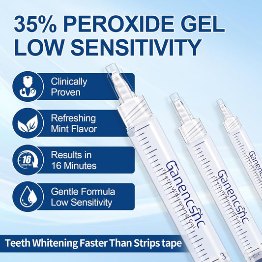 10-Pack Teeth Whitening Gel Refills - Gentle 35% Carbamide Peroxide Formula - Compatible with Teeth whitening Kit,No Sensitive Teeth Whitener