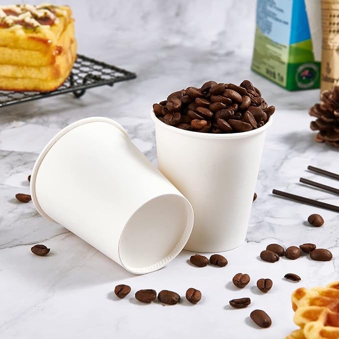600 Pack 5 oz Paper Cups, Disposable Bathroom Mouthwash White Hot Drinking Cups for Home, School and Office