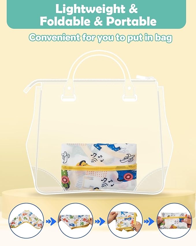 Lictin 3 Packs Baby Bibs for Boy or Girl, Cute Long Sleeve Bib, Waterproof Bibs for Toddlers,Adjustable Closure Baby Smock, Mess Proof Baby Bib, 6-24 Months Reusable Infant Baby Bibs