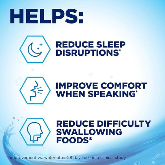 Moisturizing Dry Mouth Spray, Biotene'e Moisturizing Spray for Dry Mouth and Bad Breath - Gentle Mint 1.5 fl oz (Pack of 2)