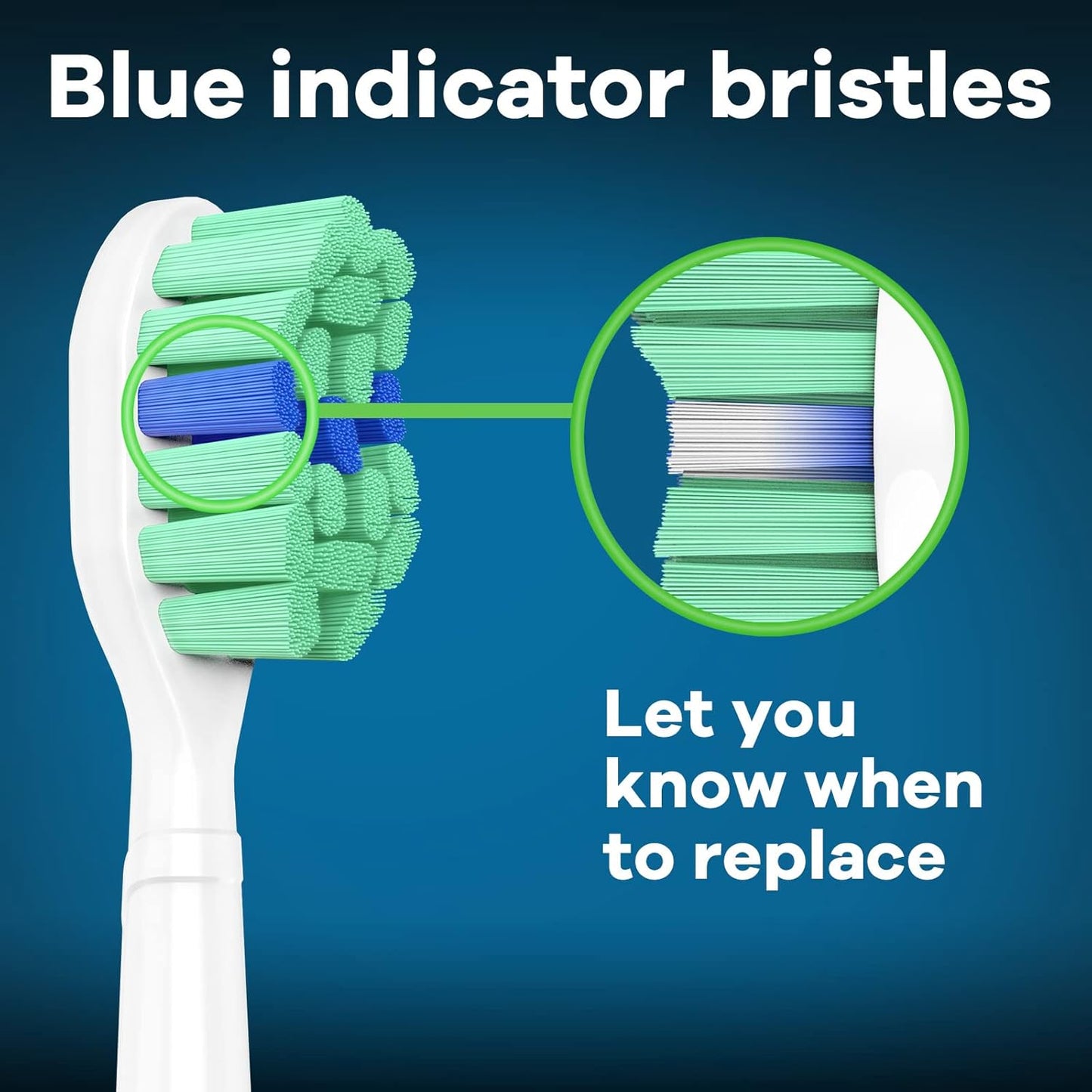 Toptheway Toothbrush Replacement Heads Compatible with Philips Sonicare ProtectiveClean DiamondClean C2 G2 W 4100 5100 5300 Plaque Control, 10 Pack