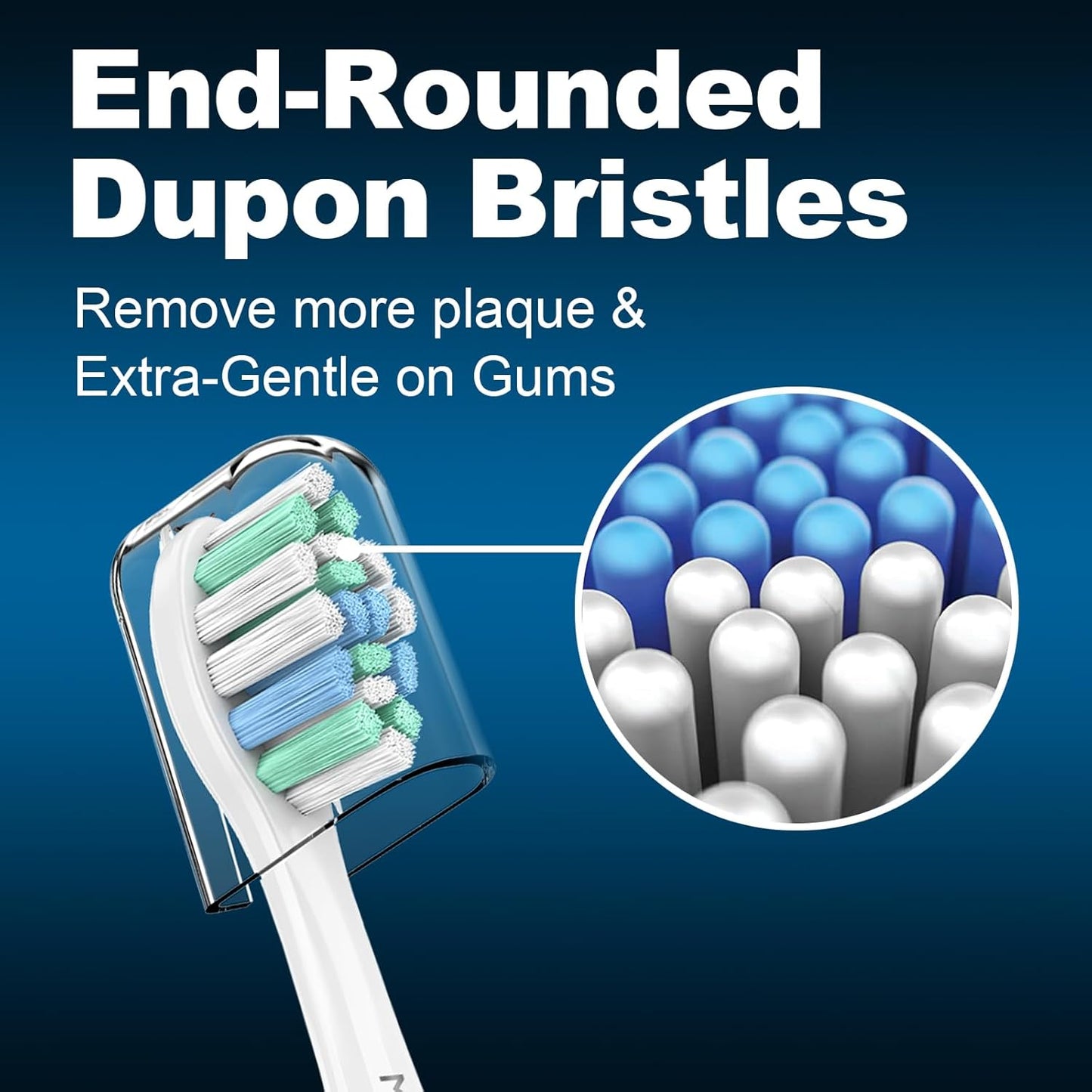 MRYUESG Replacement Toothbrush Heads Compatible with Philips Sonicare, 10 Pack, Electric Tooth-Brush Replacement Heads Compatible with Phillips, White