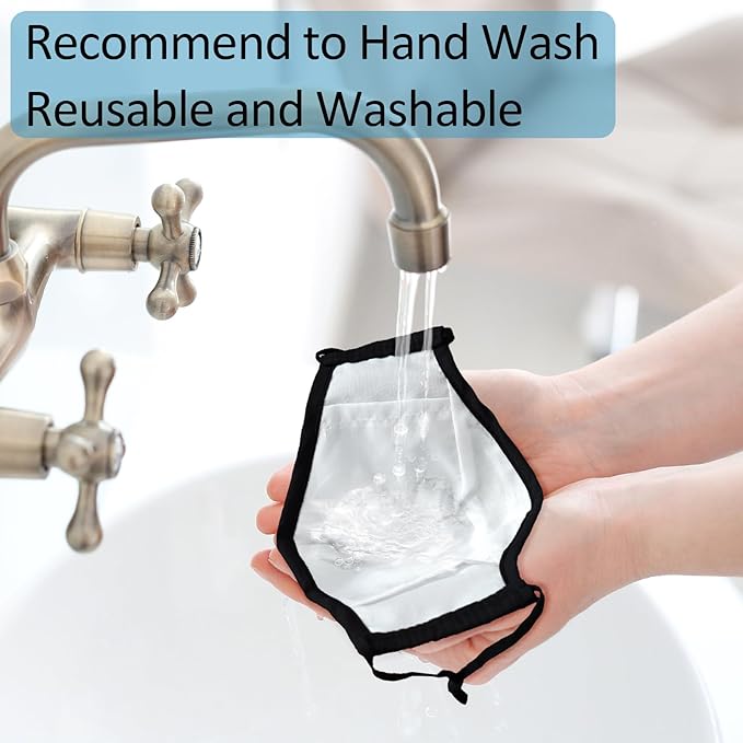 18 Pack Reusable Cloth Face Masks Washable Cotton Face Mask Adjustable Breathable Fabric Mask