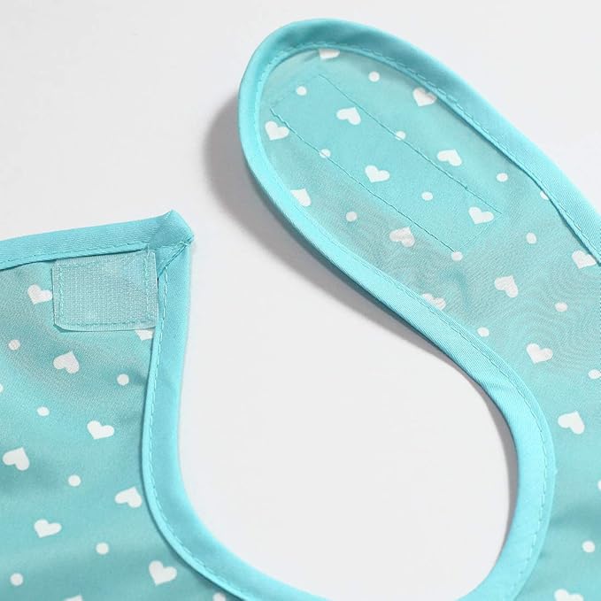 Full Coverage Waterproof Feeding Bib for Toddlers – Extra Long Apron Bib for Mealtime, Self-Feeding, High Chairn