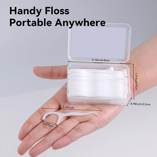 Dental Floss Picks 1000 Count Tooth Picks Flossers Gen 5 Toothpicks Sticks to Remove Plaque & Protect Gingivae for Adults & Kids Teeth Cleaning