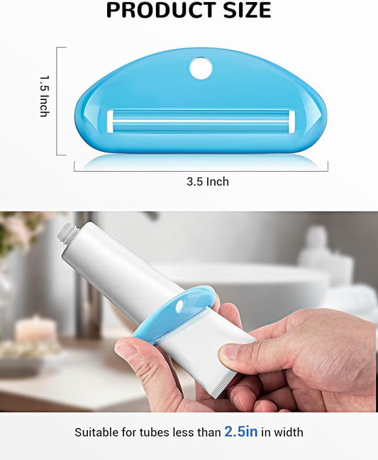 4PCS Toothpaste Squeezer, Colorful Plastic Toothpaste Tube Squeezer Toothpaste Dispenser HangingTube Squeezer Tool, Toothpaste Clip for Bathroom, Suitable for Toothpaste, Cream, Cosmetics