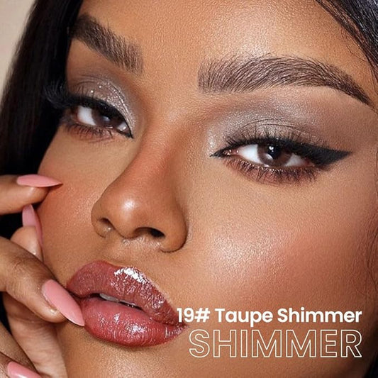 evpct Taupe Shimmer Cream Eye Shadow Brightener Sticks Set for Eyes, Taupe Shimmery Matte Pencil Eye shadow Applicator Stick Pen Palette Makeup Waterproof sombras en crema para ojos 19#