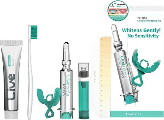 Whitening Set for Adults – 20g Enamel-Safe Whitening Toothpaste + Ultra-Fine Bristle Toothbrush (White), Pack of 3, Gentle on Sensitive Teeth and Gums, Travel-Friendly Oral Care Kit