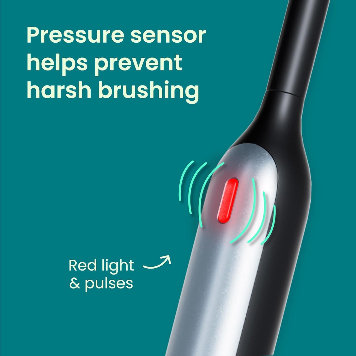 Quip Rev 360 Oscillating Rechargeable Electric Toothbrush with Extra Brush Head - Soft Bristles, Pressure Sensor, 3 Intensities, 30-Day Battery, 2-Min Timer, Travel Case, Mirror Mount - Blue Stone