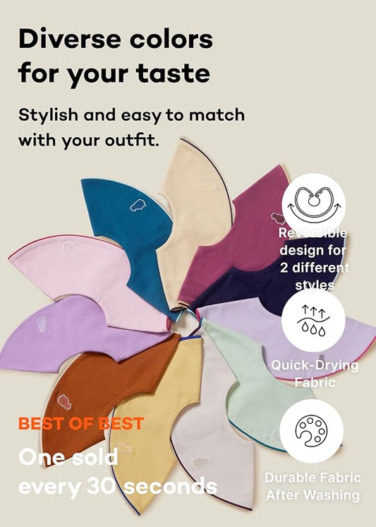 Konny Baby Bibs Set, 360 ° Rotate, Soft and Absorbent Bandana Drooling for Boys Girls baby Essentials