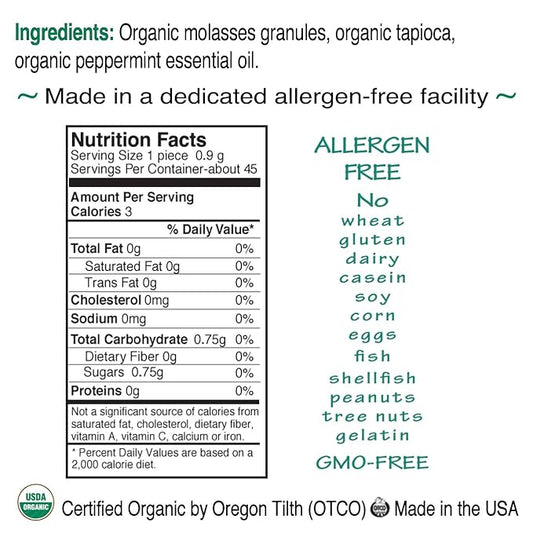 St. Claire's Organic Breath Mints, (Peppermint, 1.5 Ounce Tin, Bundle of 3) | Gluten-Free, Vegan, GMO-Free, Plant-based, Allergen-Free | Made in our Allergen-Free facility