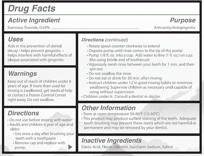 Perio Maintenance Alcohol Free Mouthwash – Concentrated Mouthwash for Bad Breath, Plaque, Sensitive Teeth, and Gingivitis or Gum Disease - Fresh Mint Flavored Fluoride Rinse Pack of 2 by Everest