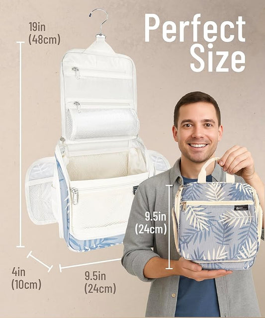 DD D&D Wanderlust D&D Hanging Travel Toiletry Bag for Men and Women – Cosmetics, Makeup and Toiletries Organizer Kit with 10 Compartments