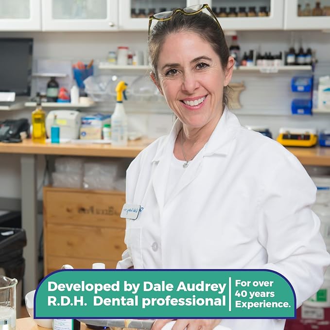 Dale Audrey Ayurvedic Mineralizing Toothpaste for Sensitive Teeth| Organic Refreshing Mint Flavor Teeth Whitening and Fresh Breath | Natural Toothpaste for Gums and Bad Breath(3.25 Oz)