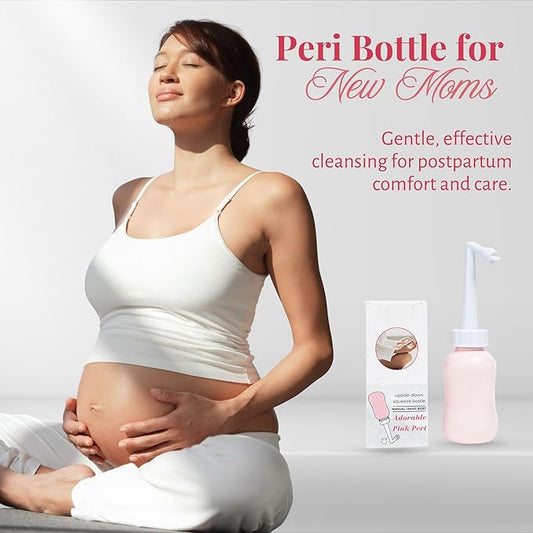 Bottle - Perineal Recovery Postpartum Care and Cleansing Hospital Essentials After Childbirth Labor Personal Hygiene Bidet + Angled spout Large 360 ml (12 oz)